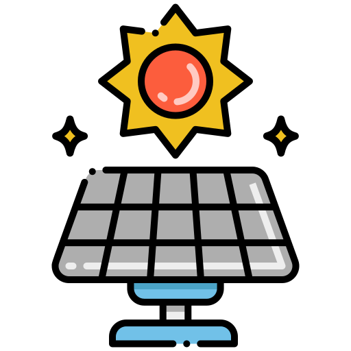 energía solar icono gratis