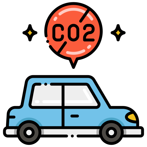 Zero emission - free icon