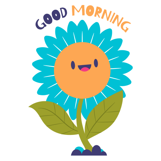 Stickers de Buenos dias - Stickers de naturaleza gratis