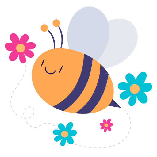 abeja gratis sticker