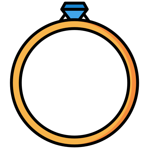 Wedding ring Generic Outline Color icon