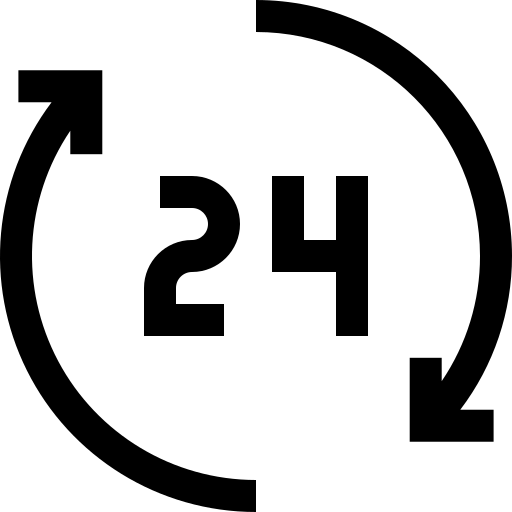 24 hours free icon