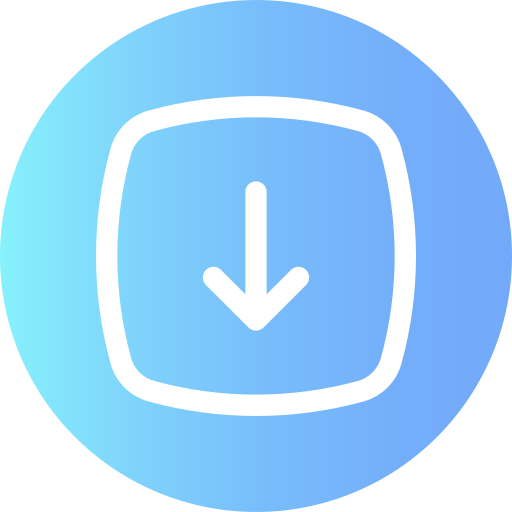 flecha hacia abajo icono gratis