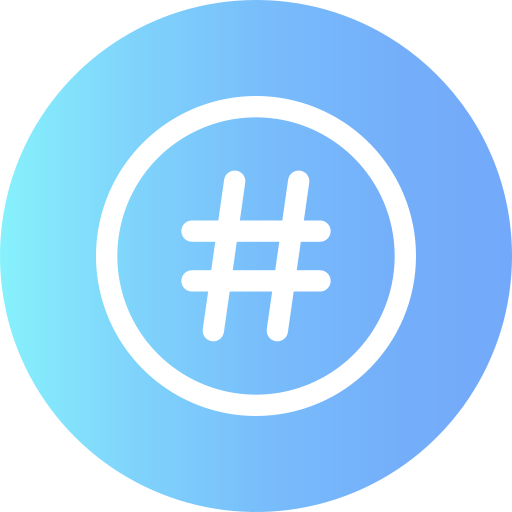 Hashtag Generic Flat Gradient icon