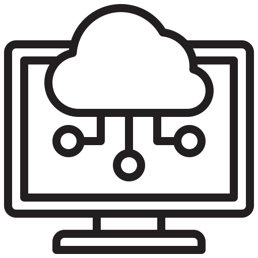 almacenamiento en la nube icono gratis