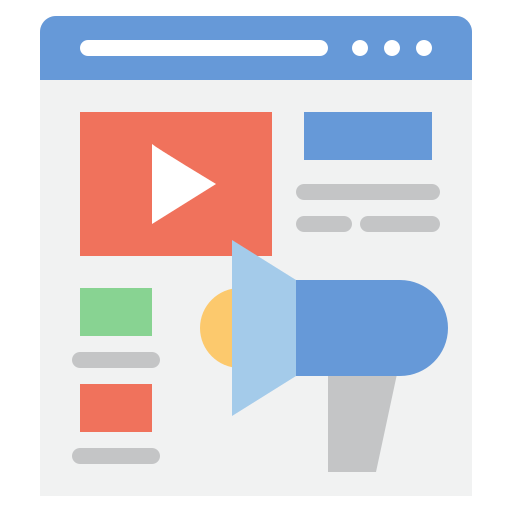 video marketing icono gratis