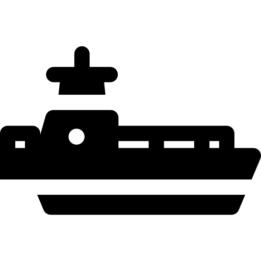 Cargo ship Basic Rounded Filled icon