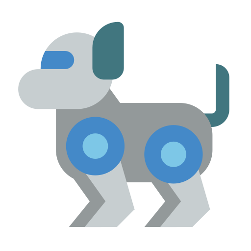 perro robot icono gratis