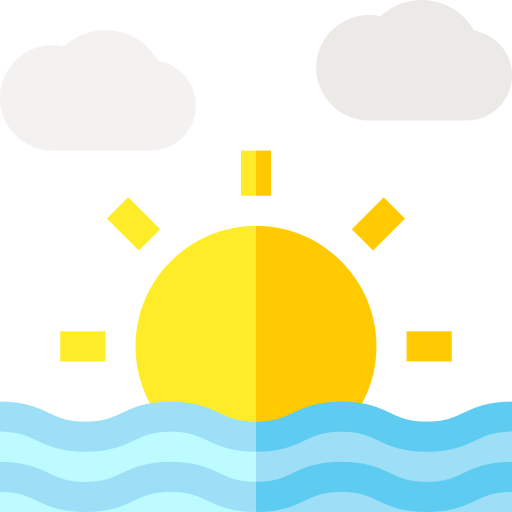 Sunset Basic Straight Flat icon