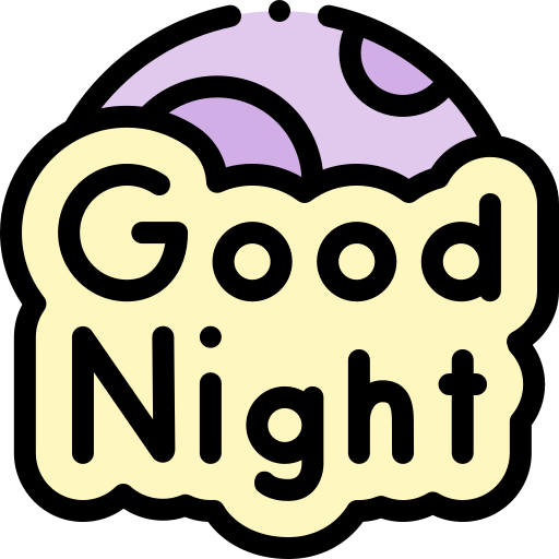 Good night Detailed Rounded Lineal color icon