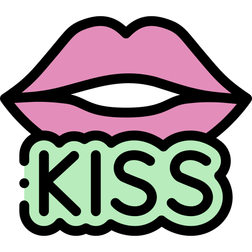 beso icono gratis