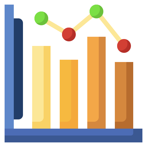 gráfico de barras icono gratis