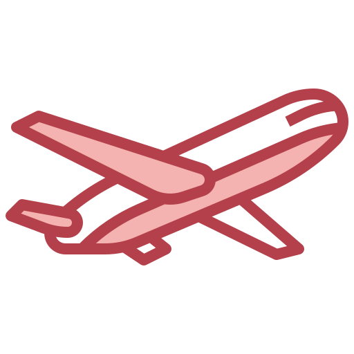red airplane icon