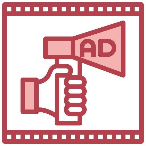 영화 광고 무료 아이콘