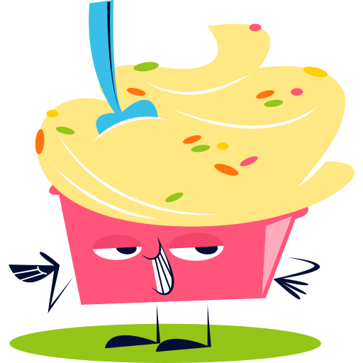 Ice cream cup free sticker