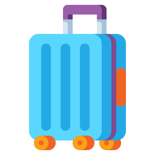 equipaje de viaje icono gratis