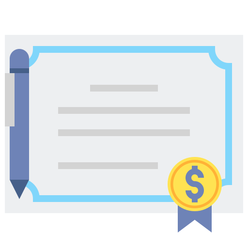 Certificate free icon Certificate free icon