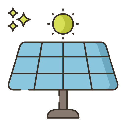 Énergie solaire Icône gratuit Énergie solaire Icône gratuit