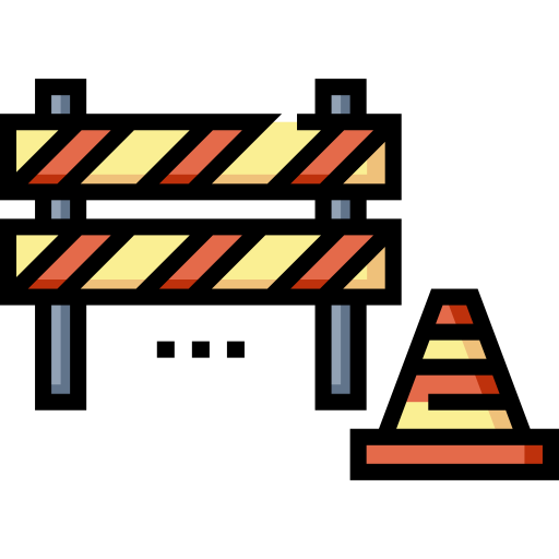 Barrier Detailed Straight Lineal color icon