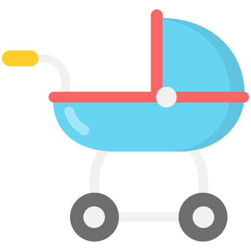 carrito de bebé icono gratis