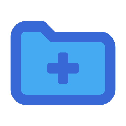 Medical folder Generic Blue icon