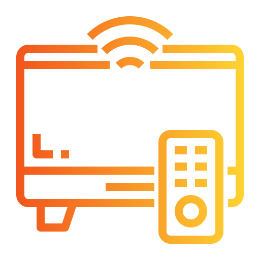 televisión inteligente icono gratis