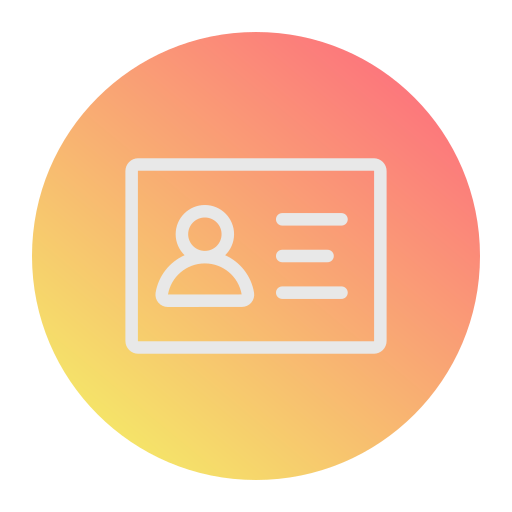 Id card Generic Flat Gradient icon