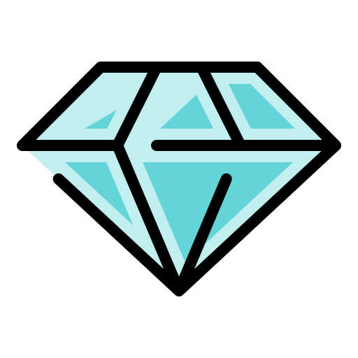 Diamond Generic Outline Color icon