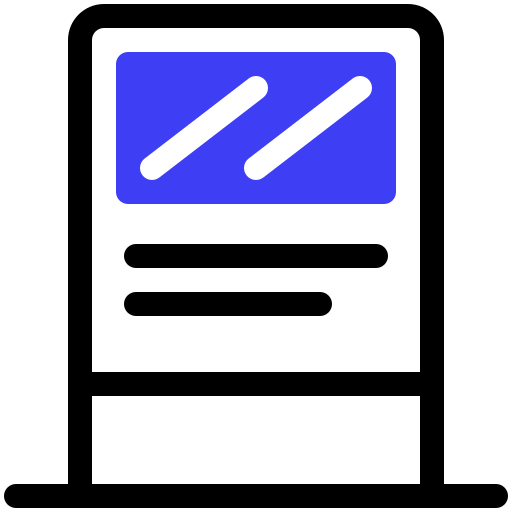 광고 스탠드 무료 아이콘