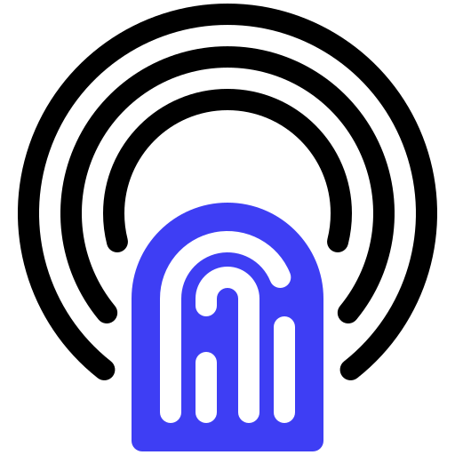 huella dactilar icono gratis