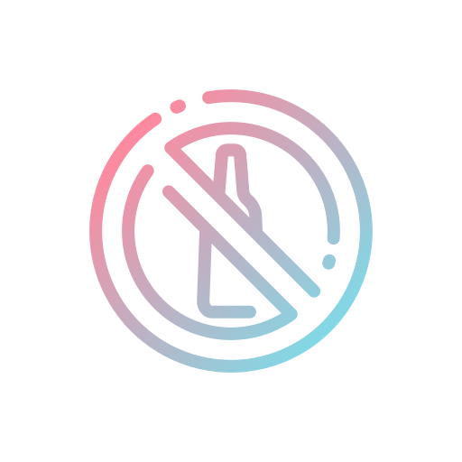 No alcohol free icon No alcohol free icon