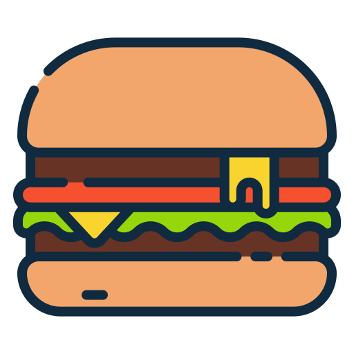 Burger Good Ware Lineal Color icon