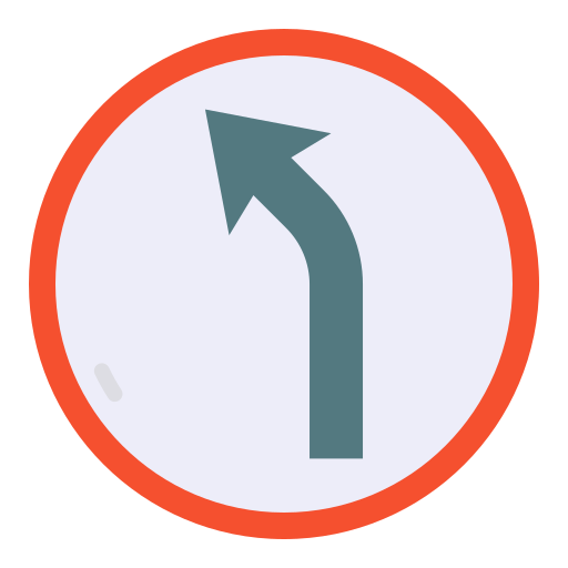 Turn left free icon Turn left free icon