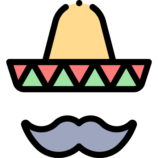 Cinco de mayo Detailed Rounded Lineal color icon