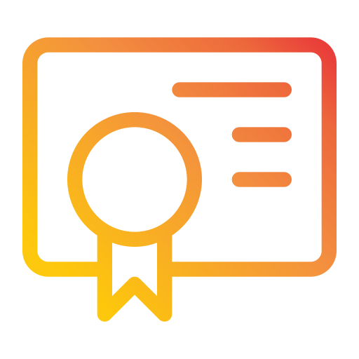 certificado icono gratis