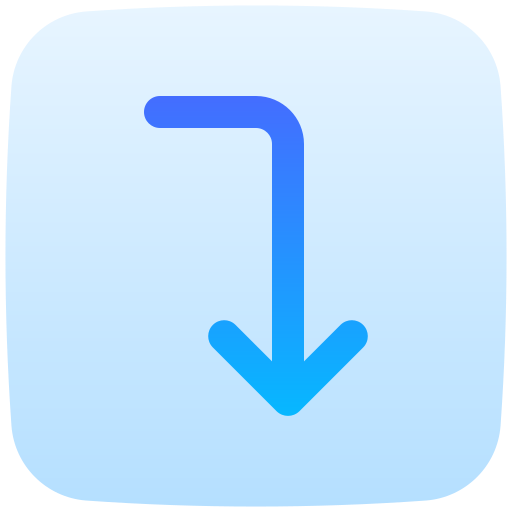 Turn down Generic Flat Gradient icon