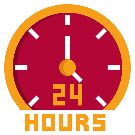 24 hours free icon