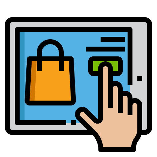 Online shopping - free icon