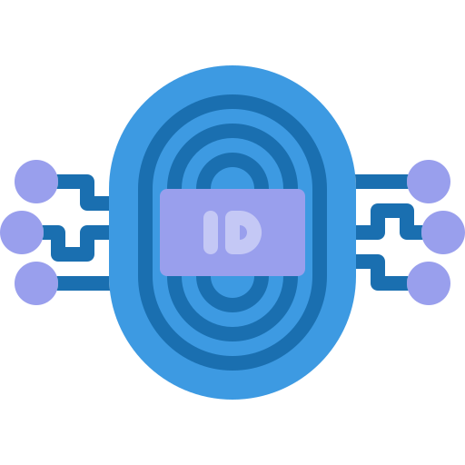 identifición de toque icono gratis