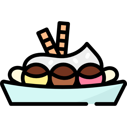 banana split grátis ícone banana split grátis ícone