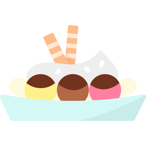 banana split grátis ícone