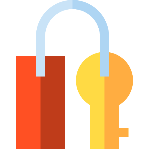 Key Basic Straight Flat icon