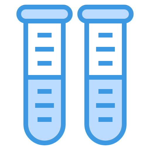 Test tubes itim2101 Blue icon