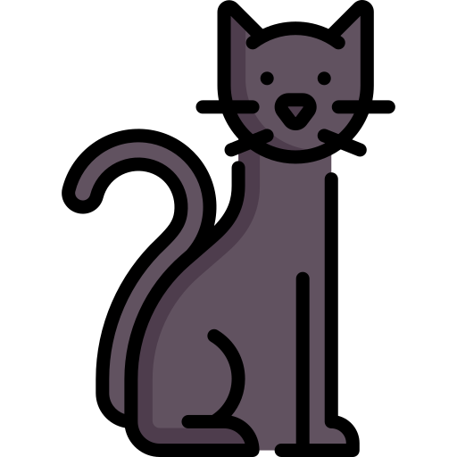 Pair of Cats Icon - Download in Glyph Style