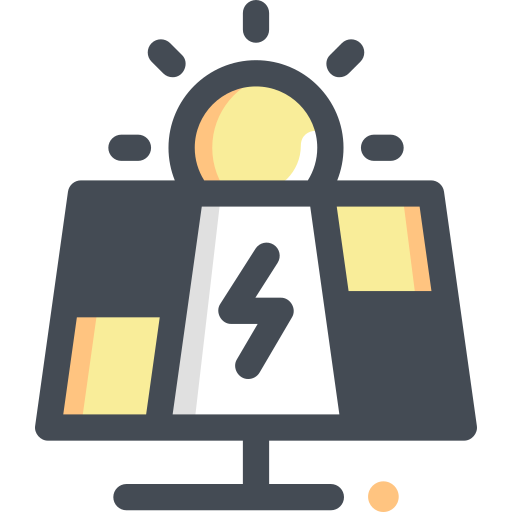 energía solar icono gratis