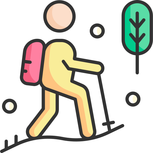 senderismo icono gratis