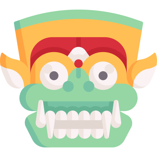 Barong Mask Special Flat Icon