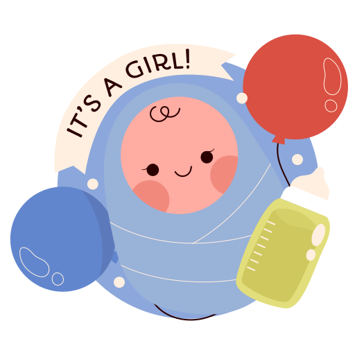 douche de bébé gratuit sticker