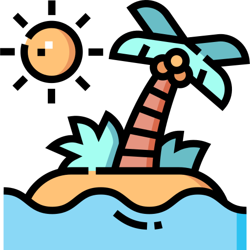 ilha grátis ícone ilha grátis ícone