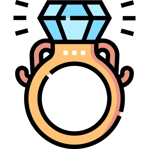 anillo de diamantes icono gratis